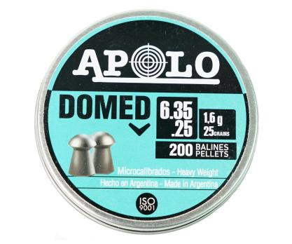 Пули Apolo Domed 6,35 мм 1,6г 200 штук