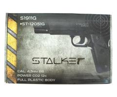 Пневматический пистолет Stalker S1911G пластик Colt 1911 4,5 мм