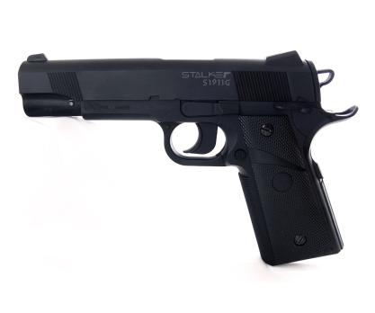 Пневматический пистолет Stalker S1911G пластик Colt 1911 4,5 мм