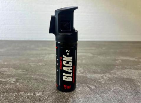 Перцовый баллончик Black X2 75 мл Аэрозольно-Струйный