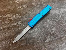 Фронтальный складной нож Microtech Humster H-1 Голубой, Микротек Хамстер