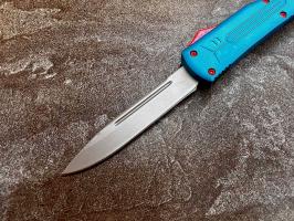 Фронтальный складной нож Microtech Humster H-1 Голубой, Микротек Хамстер