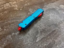 Фронтальный складной нож Microtech Humster H-1 Голубой, Микротек Хамстер