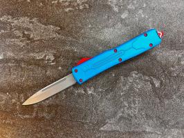 Фронтальный складной нож Microtech Humster H-1 Голубой, Микротек Хамстер