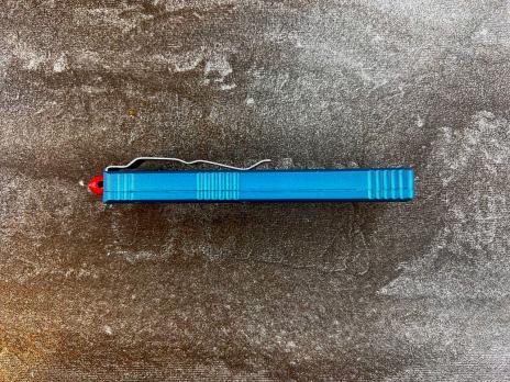 Фронтальный складной нож Microtech Humster H-1 Голубой, Микротек Хамстер