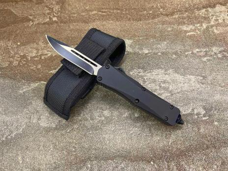 Фронтальный складной нож Microtech TW D-5 Чёрный, Микротек Турист