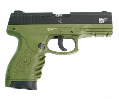 Пистолет охолощенный Retay PT26 Taurus 9mm (СХП Ретай Таурус 9 мм), зеленый