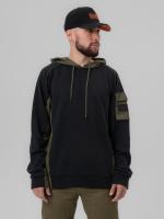 Толстовка мужская Remington New Town Black/Beige (черный/тёмно-зеленый)