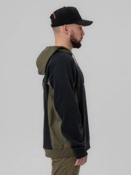 Толстовка мужская Remington New Town Black/Beige (черный/тёмно-зеленый)